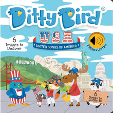 Load image into Gallery viewer, Ditty Bird Baby Sound Book: United songs of America