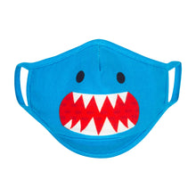 Load image into Gallery viewer, Organic Reusable Masks 3pk - Shark Multi - 3y+