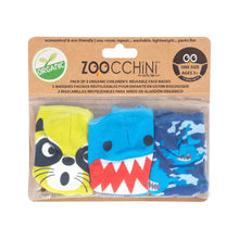 Load image into Gallery viewer, Organic Reusable Masks 3pk - Shark Multi - 3y+