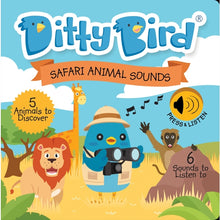 Load image into Gallery viewer, Ditty Bird Baby Sound Book: Safari Animal Sounds
