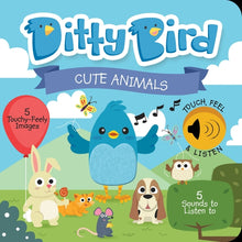 Load image into Gallery viewer, Ditty Bird Baby Sound &amp; Texture Book: Cute Animals
