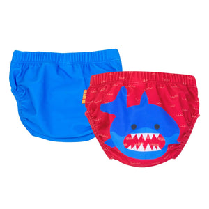 Knit Swim Diaper 2pc Set - Shark