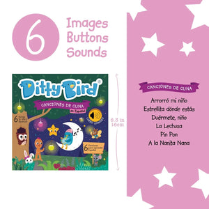 Ditty Bird Baby Sound Book: Canciones de Cuna en Español