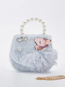 B1213 Unicorn Furry Purse