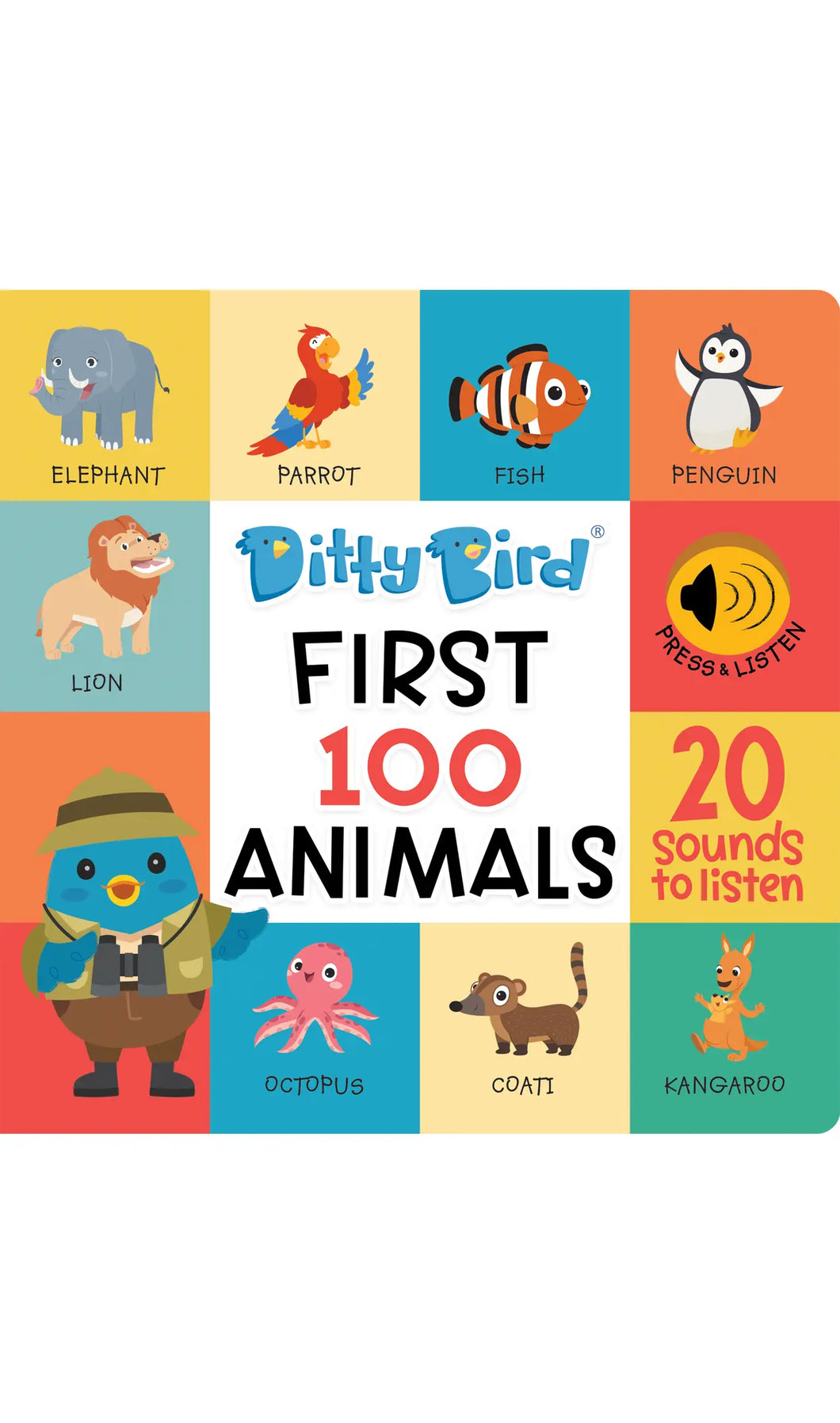 Ditty Bird Baby Sound Book - A favorite: First 100 Animals