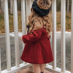 Wool Beret With Pom Pom