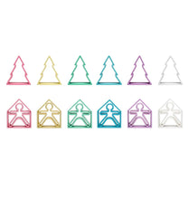 Load image into Gallery viewer, Pastel Kids Houses &amp; Trees 6 Pack (Assorted Pastel Colors)
