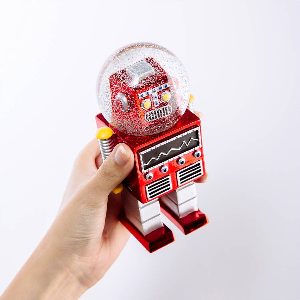 Robot Snowglobe - 65mm